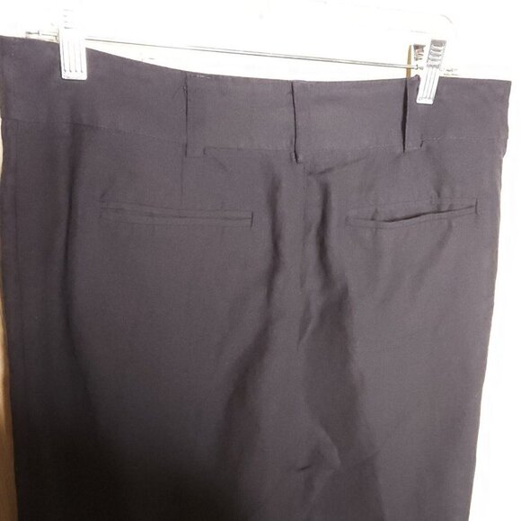Counterparts Black Linen Feel Capri Pants 12 - Picture 5 of 8